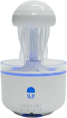 DOME Medusa Humidifier & Essential Oil Diffuser | 300ml Ultrasonic Cool Mist, Whisper-Quiet, LED Night Light, Auto Shut-Off, USB Powered – Brown/Black
