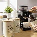 Coffee Tea Sugar Canisters Set of 3 | DOME