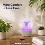 Modern Dome™ Jellyfish Rain Cloud Humidifier | 300ml Aroma Diffuser with 7-Color RGB LED Night Light, Whisper-Quiet & Auto Shut-Off