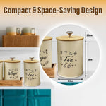 Coffee Tea Sugar Canisters Set of 3 | DOME