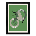 MD Art Collections | Minimalist Abstract Wall Art – Sage Green, Watercolor Green, Beige Flower, Wildflower & Green | A4/A3 Black or Mahogany Wood PVC Frame