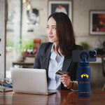 Insulated Water Bottle with Magnetic Phone Holder – Leakproof Stainless Steel Thermos Flask – Hot 12 H/Cold 24 H – Gym, Office & Outdoor Use - 32 oz