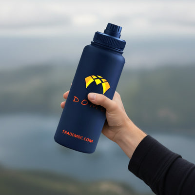 Insulated Water Bottle with Magnetic Phone Holder – Leakproof Stainless Steel Thermos Flask – Hot 12 H/Cold 24 H – Gym, Office & Outdoor Use - 32 oz