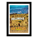 MD Art Collections Old City Posters – Vintage Travel Wall Art Prints, Pick Your Iconic Cities with A4/A3 with Black or Mahogany Wood PVC frame