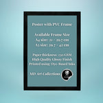 MD Art Collections – Vintage Travel Wall Art Print – Country Code (A4/A3, with PVC Frame)