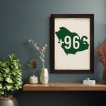MD Art Collections – Vintage Travel Wall Art Print – Country Code (A4/A3, with PVC Frame)