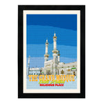 MD Art Collections | Religious Places of Saudi Arabia Wall Art – Mecca, The Grand Mosque, Mount Arafat, Jabal al-Nour, Medina & Diriyah | A4/A3 with Black or Mahogany Wood PVC Frame