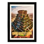 MD Art Collections – Seven Wonders of the Ancient World Wall Art – A4/A3 PVC Frame | Great Pyramid of Giza, Hanging Gardens of Babylon, Statue of Zeus, Temple of Artemis, Mausoleum at Halicarnassus, Colossus of Rhodes, Lighthouse of Alexandria