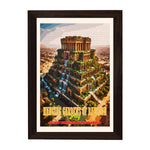 MD Art Collections – Seven Wonders of the Ancient World Wall Art – A4/A3 PVC Frame | Great Pyramid of Giza, Hanging Gardens of Babylon, Statue of Zeus, Temple of Artemis, Mausoleum at Halicarnassus, Colossus of Rhodes, Lighthouse of Alexandria