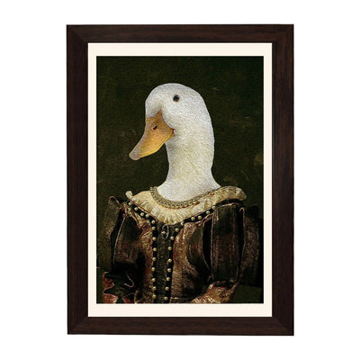 MD Art Collections – Wall Art for Living Room Animals Collection: Swan, Duck, Black Cat, Owl, Seven Cranes, Sika Deer, Swan Green, Bunny & Rabbit, Giraffe (A4/A3 with Black or Mahogany Wood PVC Frames)