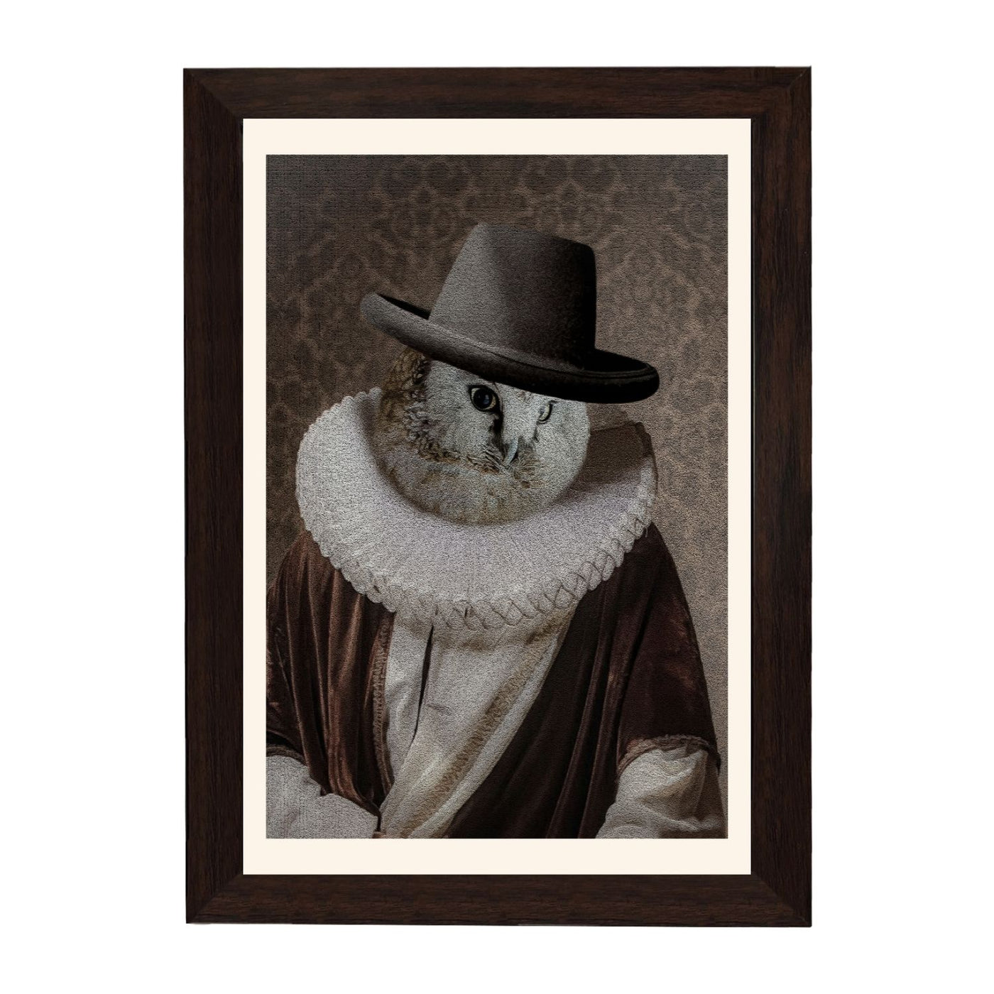 MD Art Collections – Wall Art for Living Room Animals Collection: Swan, Duck, Black Cat, Owl, Seven Cranes, Sika Deer, Swan Green, Bunny & Rabbit, Giraffe (A4/A3 with Black or Mahogany Wood PVC Frames)