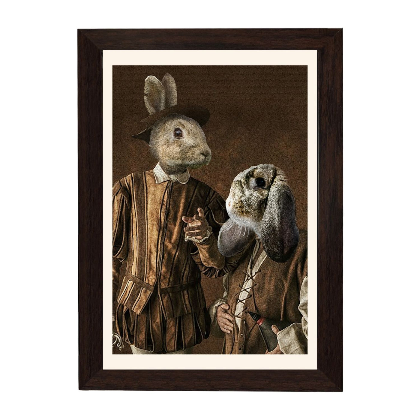 MD Art Collections – Wall Art for Living Room Animals Collection: Swan, Duck, Black Cat, Owl, Seven Cranes, Sika Deer, Swan Green, Bunny & Rabbit, Giraffe (A4/A3 with Black or Mahogany Wood PVC Frames)