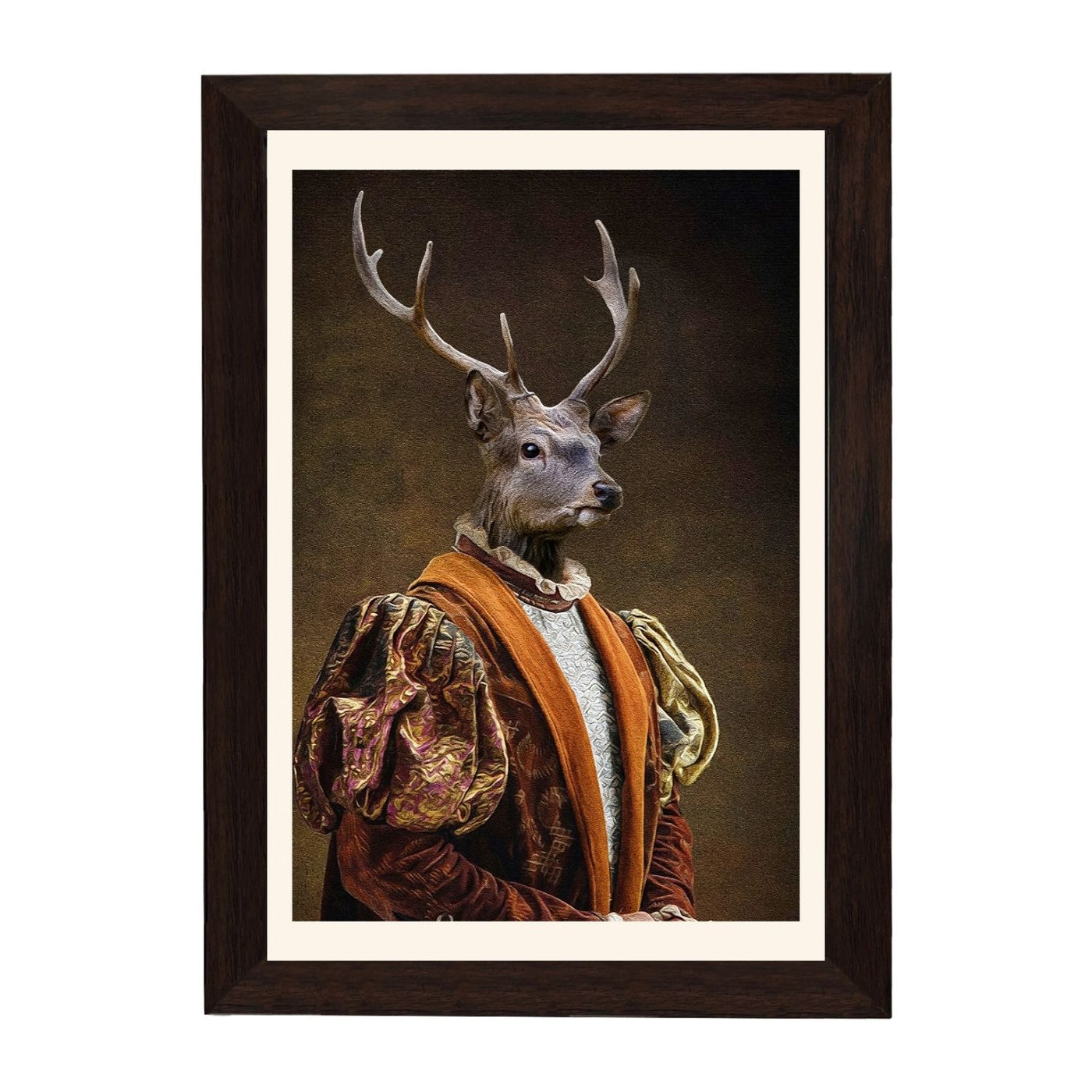 MD Art Collections – Wall Art for Living Room Animals Collection: Swan, Duck, Black Cat, Owl, Seven Cranes, Sika Deer, Swan Green, Bunny & Rabbit, Giraffe (A4/A3 with Black or Mahogany Wood PVC Frames)