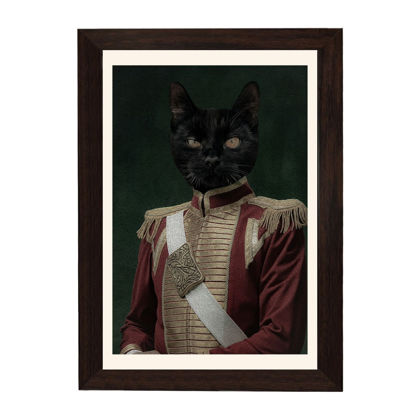 MD Art Collections – Wall Art for Living Room Animals Collection: Swan, Duck, Black Cat, Owl, Seven Cranes, Sika Deer, Swan Green, Bunny & Rabbit, Giraffe (A4/A3 with Black or Mahogany Wood PVC Frames)