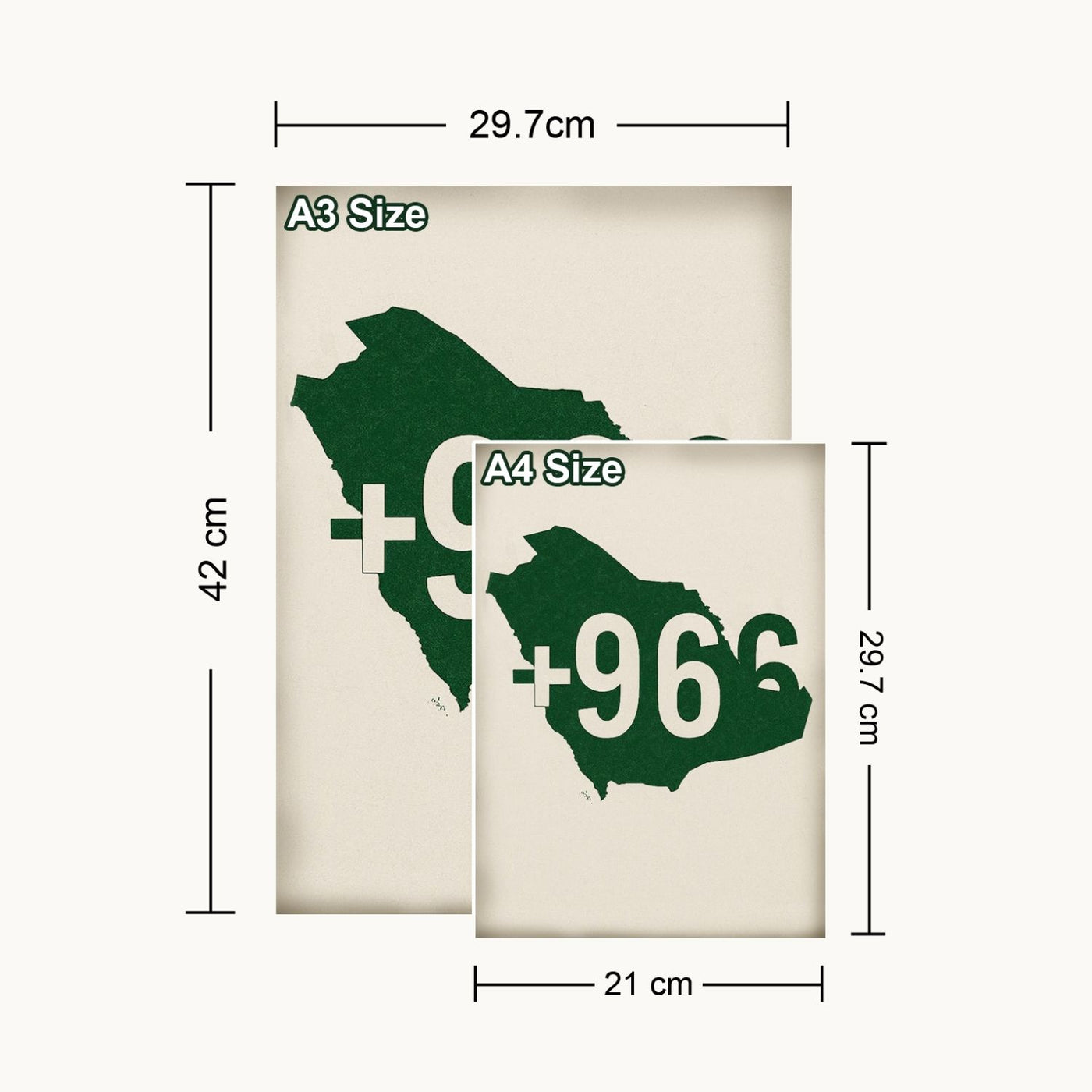 MD Art Collections | Minimalist Abstract Wall Art – Sage Green, Watercolor Green, Beige Flower, Wildflower & Green | A4/A3 Black or Mahogany Wood PVC Frame