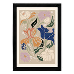 MD Art Collections | Minimalist Abstract Wall Art – Sage Green, Watercolor Green, Beige Flower, Wildflower & Green | A4/A3 Black or Mahogany Wood PVC Frame