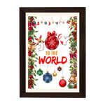 MD Art Collections - Christmas Wall Art Collection – Santa Claus, Christmas Truck, Trees, Snowman, Reindeer, Card & Decorations | A4/A3 | PVC Black or Mahogany Wood Frame