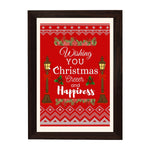 MD Art Collections - Christmas Wall Art Collection – Santa Claus, Christmas Truck, Trees, Snowman, Reindeer, Card & Decorations | A4/A3 | PVC Black or Mahogany Wood Frame