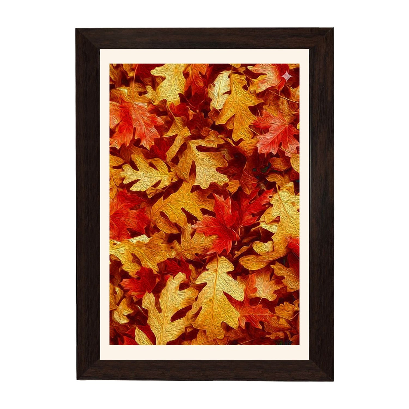 MD Art Collections - Four Seasons Wall Art – Winter, Spring, Summer & Fall | A4/A3 | PVC Black or Mahogany Wood Frame