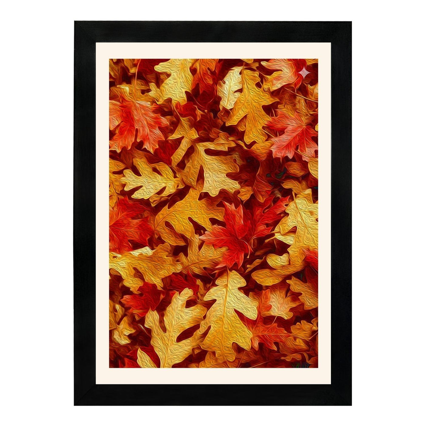 MD Art Collections - Four Seasons Wall Art – Winter, Spring, Summer & Fall | A4/A3 | PVC Black or Mahogany Wood Frame