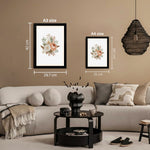 MD Art Collections - Glam Makeup Decor Wall Art A4/A3 PVC Black/Mahogany Wood Frame