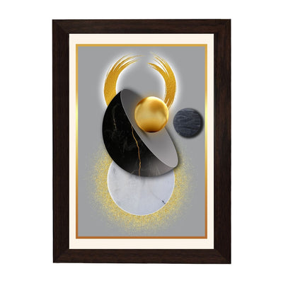 MD Art Collections – Modern Luxury Gold Wall Art | Gold Geometric, Black Gold, Gold Leaf & Elegant Flower Designs – A3/A4 with Black or Mahogany Wood Frame