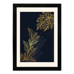 MD Art Collections – Modern Luxury Gold Wall Art | Gold Geometric, Black Gold, Gold Leaf & Elegant Flower Designs – A3/A4 with Black or Mahogany Wood Frame