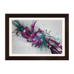 MD Art Collections Contemporary Abstract Wall Art – Pick Your Design: Marble Grain, Silent Flow, Electric Harmony, Brushstroke, Coastal Swirl, Interlocking Rings, Metallic Circles, Neon Energy, A4/A3 with Black or Mahogany Wood PVC Frame