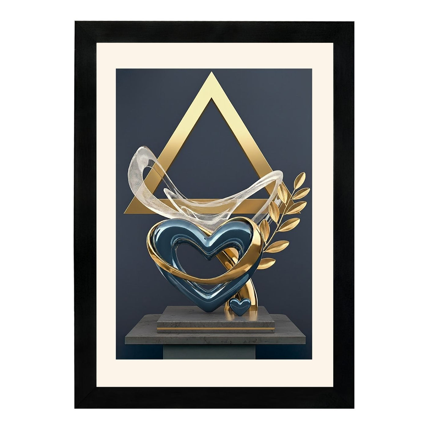 MD Art Collections – Modern Luxury Gold Wall Art | Gold Geometric, Black Gold, Gold Leaf & Elegant Flower Designs – A3/A4 with Black or Mahogany Wood Frame