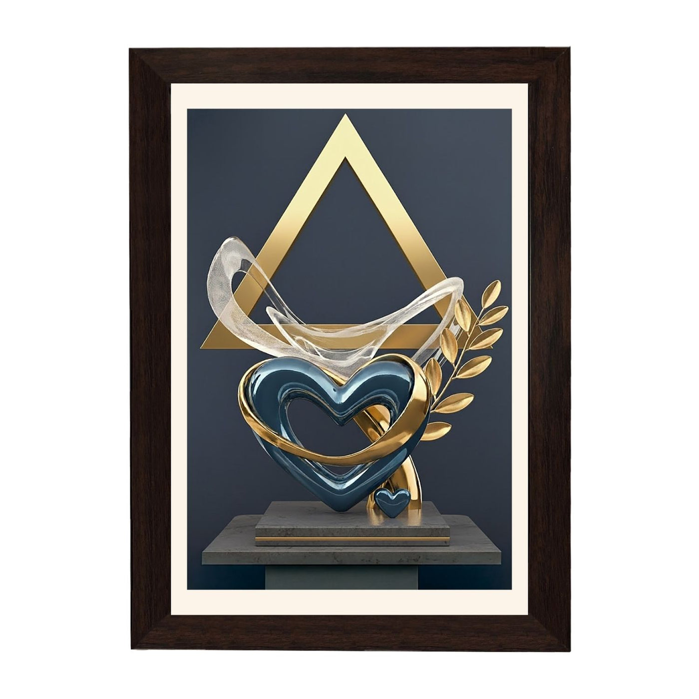 MD Art Collections – Modern Luxury Gold Wall Art | Gold Geometric, Black Gold, Gold Leaf & Elegant Flower Designs – A3/A4 with Black or Mahogany Wood Frame