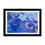 MD Art Collections Contemporary Abstract Wall Art – Pick Your Design: Marble Grain, Silent Flow, Electric Harmony, Brushstroke, Coastal Swirl, Interlocking Rings, Metallic Circles, Neon Energy, A4/A3 with Black or Mahogany Wood PVC Frame