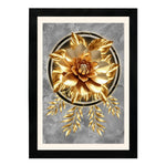 MD Art Collections – Modern Luxury Gold Wall Art | Gold Geometric, Black Gold, Gold Leaf & Elegant Flower Designs – A3/A4 with Black or Mahogany Wood Frame