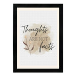 MD Art Collections - Boho Mental Health Motivational Wall Art A4/A3 PVC Black/Mahogany Wood Frame