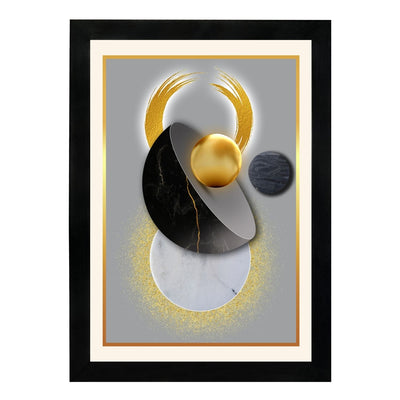 MD Art Collections – Modern Luxury Gold Wall Art | Gold Geometric, Black Gold, Gold Leaf & Elegant Flower Designs – A3/A4 with Black or Mahogany Wood Frame