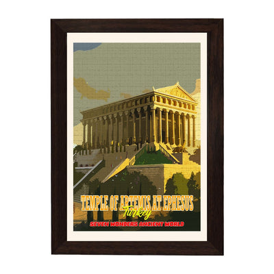 MD Art Collections – Seven Wonders of the Ancient World Wall Art – A4/A3 PVC Frame | Great Pyramid of Giza, Hanging Gardens of Babylon, Statue of Zeus, Temple of Artemis, Mausoleum at Halicarnassus, Colossus of Rhodes, Lighthouse of Alexandria