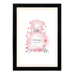 MD Art Collections - Chic Minimalist Fashion Wall A4/A3 PVC Black/Mahogany Wood Frame
