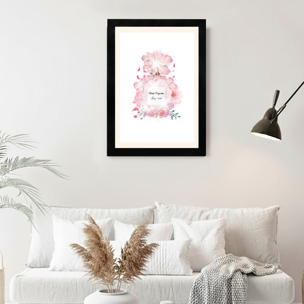MD Art Collections - Chic Minimalist Fashion Wall A4/A3 PVC Black/Mahogany Wood Frame