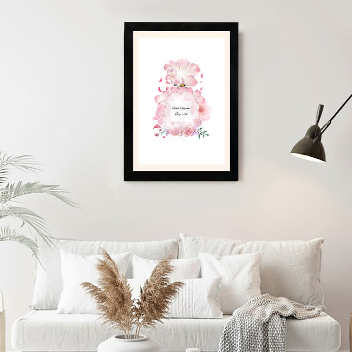 MD Art Collections - Chic Minimalist Fashion Wall A4/A3 PVC Black/Mahogany Wood Frame