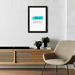 MD Art Collections - Motivational Quote Wall Art A4/A3 PVC Black/Mahogany Wood Frame