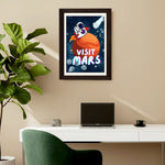MD Art Collections - Outer Space Wall Art A4/A3 PVC Black/Mahogany Wood Frame
