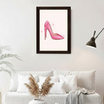 MD Art Collections - Chic Minimalist Fashion Wall A4/A3 PVC Black/Mahogany Wood Frame