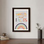 MD Art Collections - Mental Health Wall Art A4/3 PVC Black/Mahogany Wood Frame