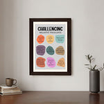 MD Art Collections - Mental Health Wall Art A4/3 PVC Black/Mahogany Wood Frame