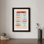 MD Art Collections - Mental Health Wall Art A4/3 PVC Black/Mahogany Wood Frame