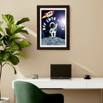 MD Art Collections - Outer Space Wall Art A4/A3 PVC Black/Mahogany Wood Frame