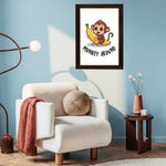 MD Art Collections - Forest & Safari Animals Wall Art A4/A3 PVC Black/Mahogany Wood Frame