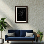 MD Art Collections - Monochrome Aesthetic Wall Art A4/A3 PVC Black/Mahogany Wood Frame