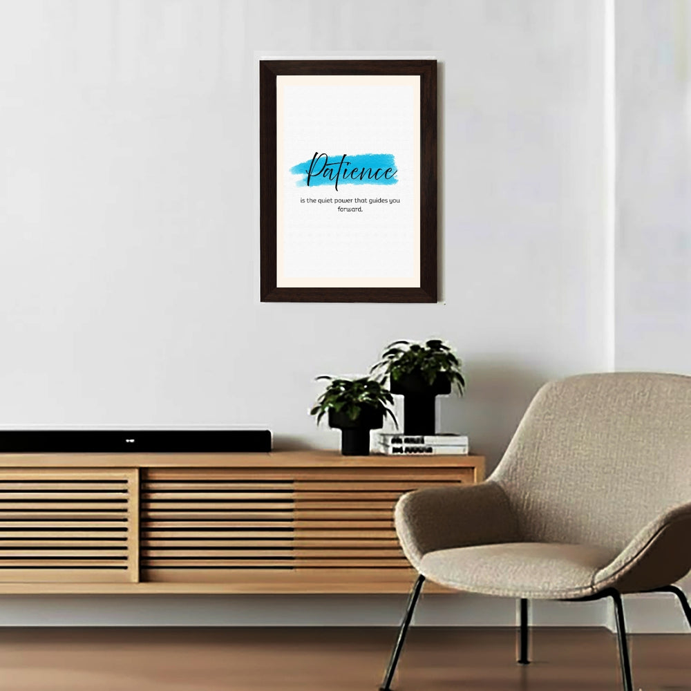 MD Art Collections - Motivational Quote Wall Art A4/A3 PVC Black/Mahogany Wood Frame