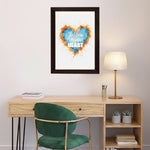 MD Art Collections - Inspirational Wall Art A4/A3 PVC Black/Mahogany Wood Frame