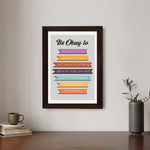 MD Art Collections - Mental Health Wall Art A4/3 PVC Black/Mahogany Wood Frame